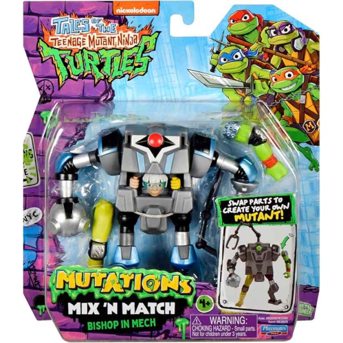 Teenage Mutant Ninja Turtles 4.5 Inch Action Figure Mix N Match Wave 1 - Bishop In Mech