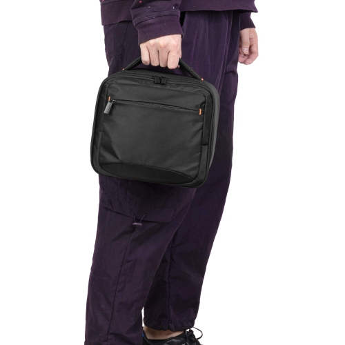 Étui de projecteur compatible avec le mini projecteur QKK, DR. J Professional, XGIMI Halo, mini sac de transport pour projecteur et accessoires, noir