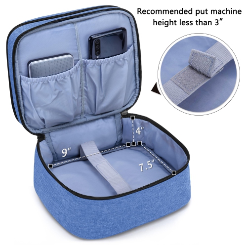 Carrying Bag for Mini Projector, Portable Case for Projector and Accessories, Storage Bag Compatible with Abox T22, Blue