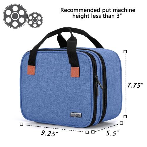 Carrying Bag for Mini Projector, Portable Case for Projector and Accessories, Storage Bag Compatible with Abox T22, Blue