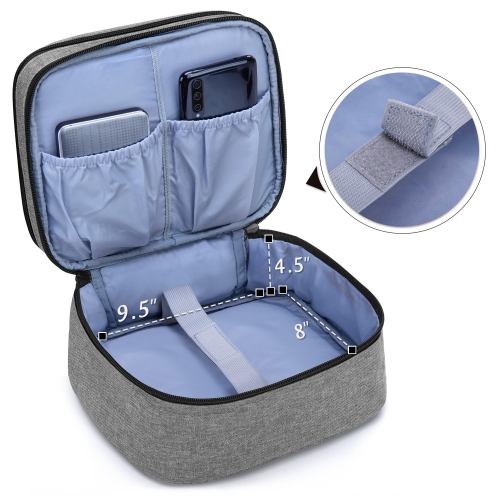 Carrying Bag for Mini Projector, Portable Case for Projector and Accessories, Storage Bag Compatible with Abox T22, Gray
