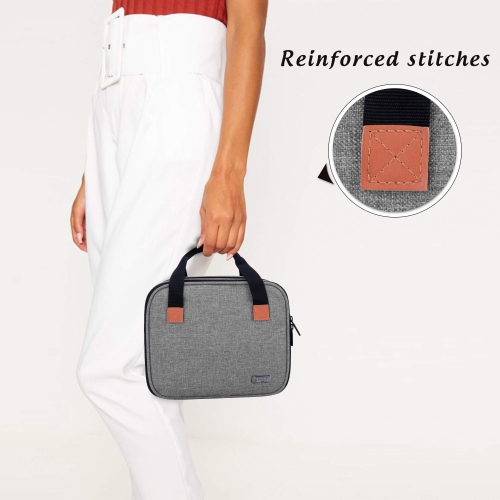 Carrying Bag for Mini Projector, Portable Case for Projector and Accessories, Storage Bag Compatible with Abox T22, Gray