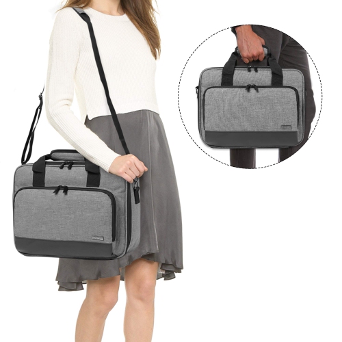 Étui pour projecteur, sac pour projecteur avec pochettes de rangement pour accessoires, gris