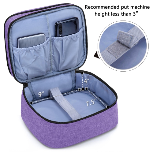 Sac de transport pour mini projecteur, étui portatif pour projecteur et accessoires, sac de rangement compatible avec Abox T22, violet