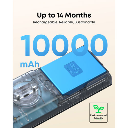 eufy Security E31 Fingerprint Keyless Entry Wi-Fi Bluetooth Smart Lock with Keypad & Key - Black