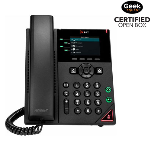 Open Box - HP Poly VVX 250 IP Phone - Black