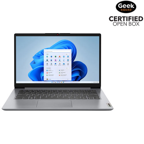 Boîte ouverte - Portable de 14 po IdeaPad 1 de Lenovo - Gris nuage