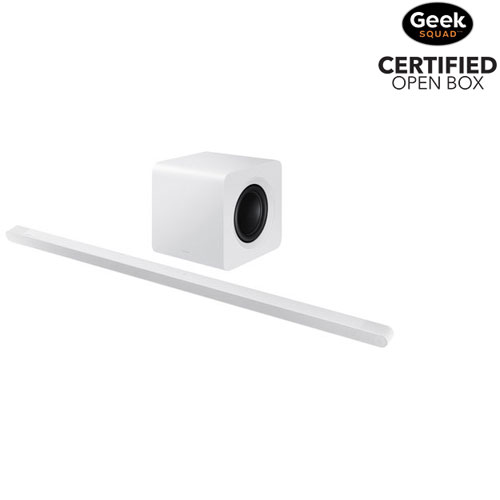 Open Box - Samsung HW-S801D/ZC 3.1.2 Channel Wireless Dolby Atmos Sound Bar with Wireless Subwoofer- White