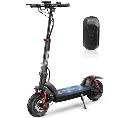 isinwheel GT2 Foldable Adults Electric Scooter (1000W Motor / 45KM Range / 45KM/h Top Speed) - Black The lights at night, beautiful!!