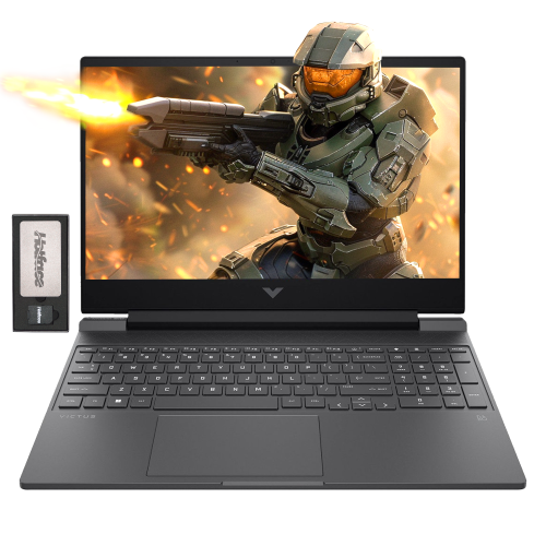 HP  Victus 15.6" Fhd 144Hz Gaming Laptop, Amd Ryzen 5 7535Hs, 512GB SSD, 16GB Ddr5, Nvidia Geforce Rtx 2050, Backlit Kb, Webcam, Wi-Fi 6, Gray, Win