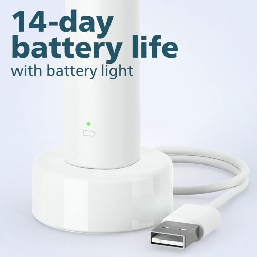 Philips Sonicare 2100 Power Toothbrush, Rechargeable Electric Toothbrush, White