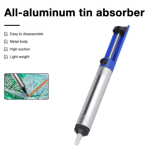 Desoldering Pump,Electric Soldering Iron Auxiliary Tool Manual Desoldering Suction Pump,Vacuum Pump Solder Removal Too