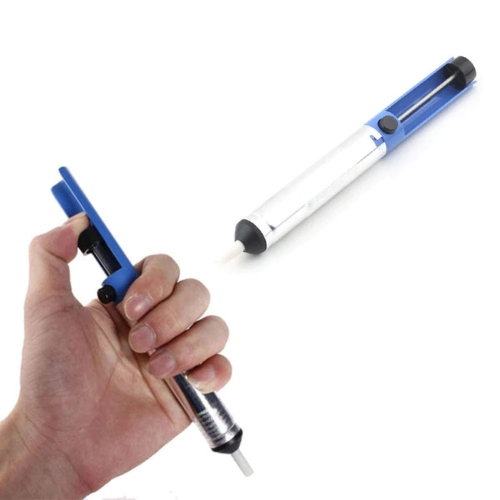 Desoldering Pump,Electric Soldering Iron Auxiliary Tool Manual Desoldering Suction Pump,Vacuum Pump Solder Removal Too