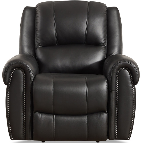 Hydeline Marco Top Grain Leather Zero Gravity Power Recliner Chair with Memory Foam, Pocket Coils and Control Panel