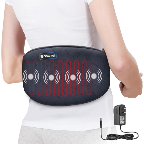 COMFIER  Heating Pad for Back Pain Heat Belly Wrap Belt With Vibration Massage Adjustable Belt, Gifts for Family