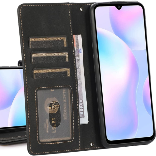Leather Wallet Magnetic Case Shockproof Leather Flip Wallet Cover with 9 Card Slots Credit Card Holder for iPhone 14 PRO - FREE SHIPPING