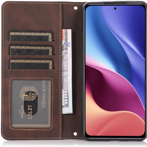 Leather Wallet Magnetic Case Shockproof Leather Flip Wallet Cover with 9 Card Slots Credit Card Holder for iPhone 14 PRO - FREE SHIPPING