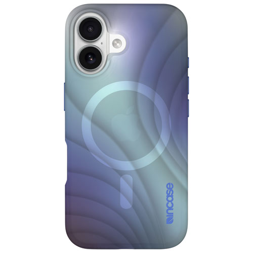 Étui rigide ajusté Halo d'Incase avec MagSafe pour iPhone 16 - Océan