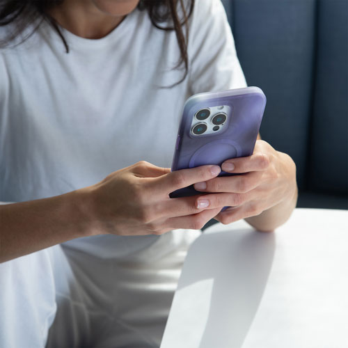 Incase Halo Fitted Hard Shell Case with MagSafe for iPhone 16 Pro Max - Oil Slick Lilac