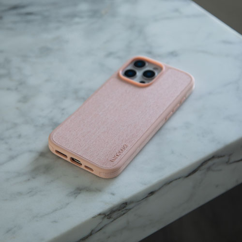 Étui rigide ajusté avec MagSafe Icon d'Incase pour iPhone 16 Pro - Rose fard