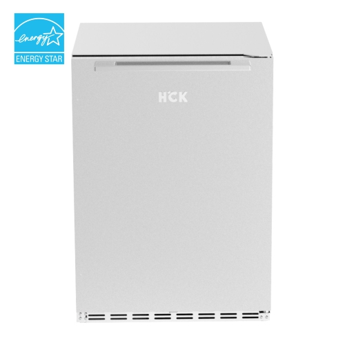 HCK 73 Cans 5.12 Cu. Ft. Outdoor Fridge With Stainless Steel Reversible Door And Removable Shelves Suitable For Residential And Commercial Use
