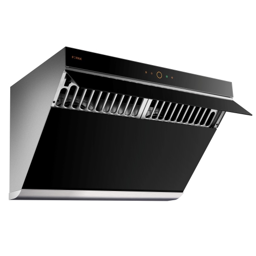 FOTILE JQG7507 30″ Black Range Hood – Slant Vent | Quiet Dual DC Motor | 1100 Powerful CFM | Motion Control | Sync with Cooktop