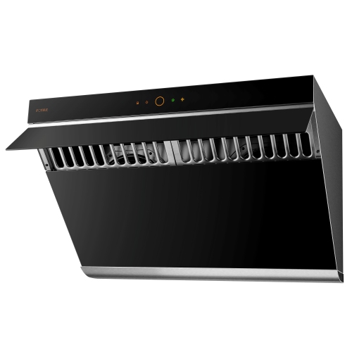 FOTILE JQG7507 30″ Black Range Hood – Slant Vent | Quiet Dual DC Motor | 1100 Powerful CFM | Motion Control | Sync with Cooktop