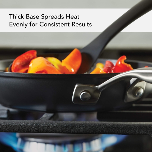 KitchenAid Hard-Anodized Induction Nonstick Frying Pan Set, 2-Piece, Matte Black