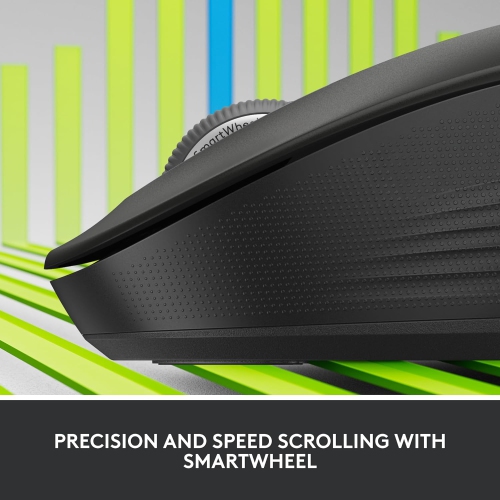 Refurbished Logitech Signature M550 L Full Size Wireless Mouse - for Large Sized Hands, 2-Year Battery, Silent Clicks, Bluetooth, Multi-Device