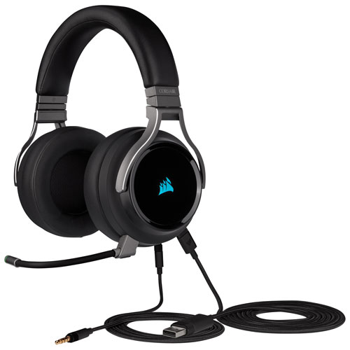 Image 8 of 17.. Corsair Virtuoso RGB Wireless Gaming Headset with Microphone - Carbon