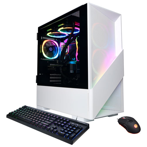 Ordinateur de jeu Gamer Supreme CyberPowerPC - Blanc - Anglais