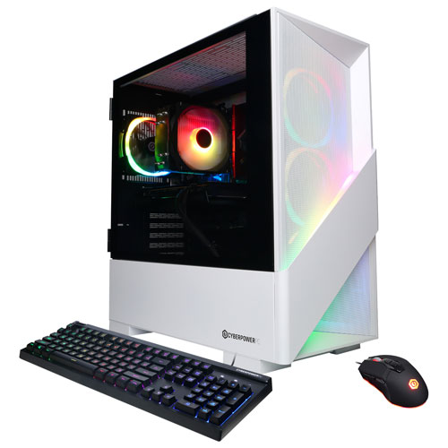 Ordinateur de jeu Gamer Master CyberPowerPC - Blanc - Anglais