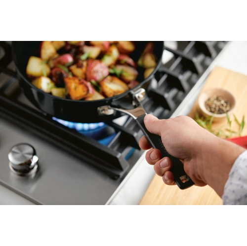 KitchenAid Hard Anodized Nonstick Saute Pan with Lid, 3-Quart, Onyx Black