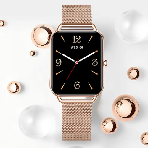 Montre intelligente classique pour hommes Femmes AMOLED écran tactile 1,65&nbsp;po BT Appels Montre intelligente Mise en forme Moniteur d'activité