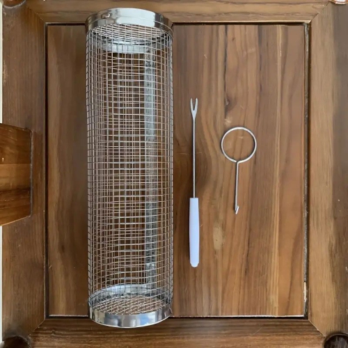 Stainless Steel Portable Barbecue Cooking Grill Net, Outdoor Camping Grilling