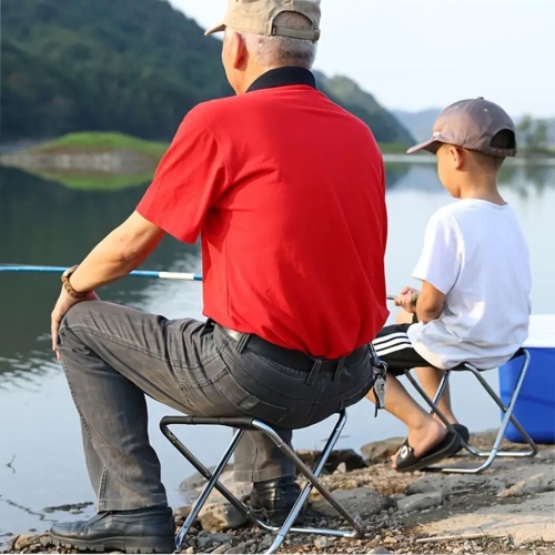 Camping Stool for Camping Fishing Hiking Gardening picnic, easy storage and carry, hold up to about 80 kg ,Great for camping, fishing, picnic or