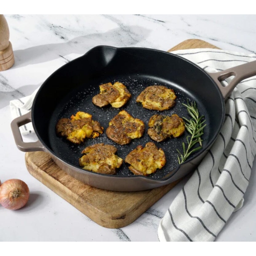 Meyer Enamel Cast Iron Skillet 26cm, Grey