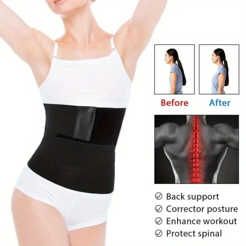 Wrapped Elastic Detachable Body Slimming Tummy Control Belt, Body Shapewear & Tummy Shaper Belt for Women & Men Used for Weight Loss, , Fitness etc