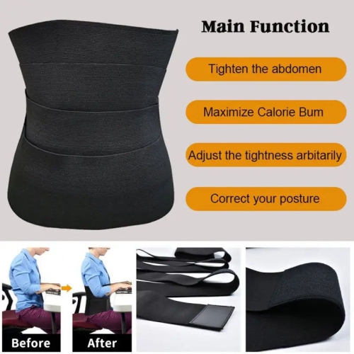 Wrapped Elastic Detachable Body Slimming Tummy Control Belt, Body Shapewear & Tummy Shaper Belt for Women & Men Used for Weight Loss, , Fitness etc