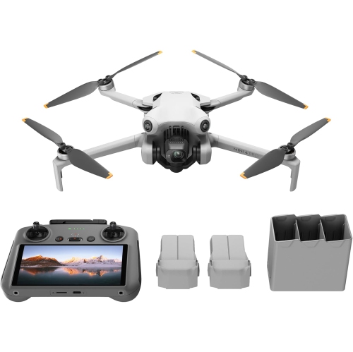 Ensemble Fly More avec quadricoptère Mini 4 Pro de DJI et télécommande avec écran intégré - BO