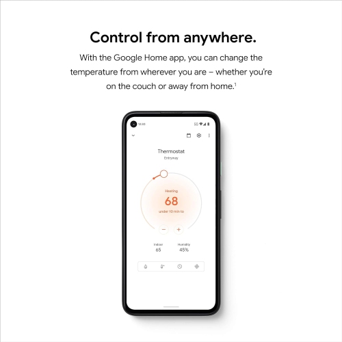 Google Nest Wi-Fi Smart Thermostat - Snow by GOOGLE - Open Box condition - Image 2