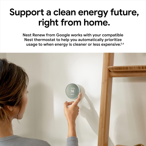 Google Nest Wi-Fi Smart Thermostat - Snow by GOOGLE - Open Box condition - Image 5