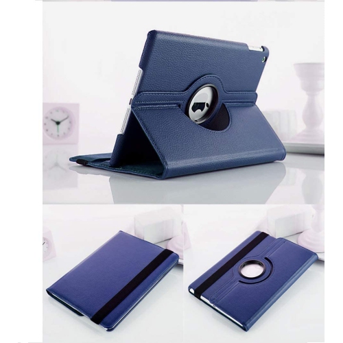 360° Swivel Rotating Case for Apple iPad Pro 13 inch 2024 Multi-Angle Viewing Stand, PU Leather Cover, Auto Wake Up with Protective Elastic Strap -