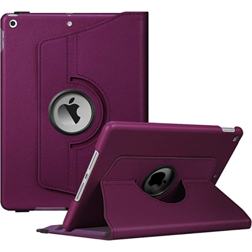 iPad – Étui Air 13 po 2024/iPad Pro 12,9, coque rigide translucide, support Touch ID et stylet Pencil Pro/2nd/USB-C, violet