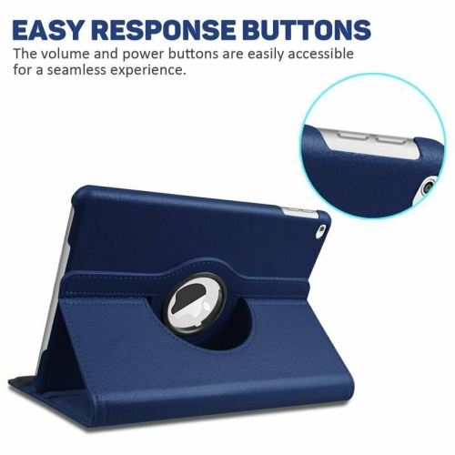 iPad – Étui Air 13 po 2024/iPad Pro 12,9, coque rigide translucide, support Touch ID et stylet Pencil Pro/2nd/USB-C, bleu