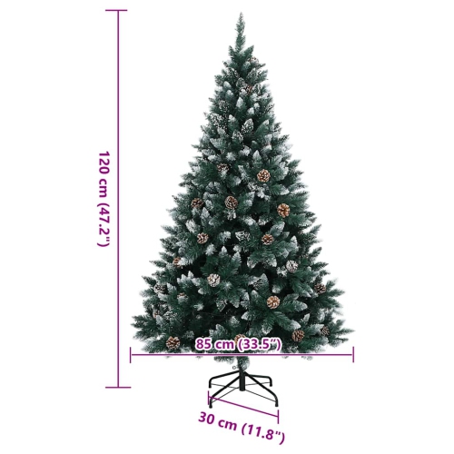 vidaXL Artificial Christmas Tree 150 LEDs 120 cm