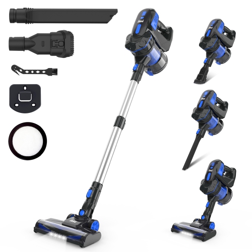 INSE V770 40Kpa Powerful Cordless Vacuum Cleaner with 2200mAh Battery 6-in-1 Rechargeable Battery up to 45mins Runtime Lightweight for Hardwood