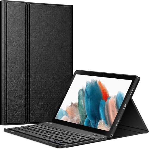 Image 1 de 7.. Étui-clavier 2023 pour Galaxy Tab A9 plus/A9+ de 11 po de Samsung | Support mince et léger avec clavier Bluetooth sans fil amovible -