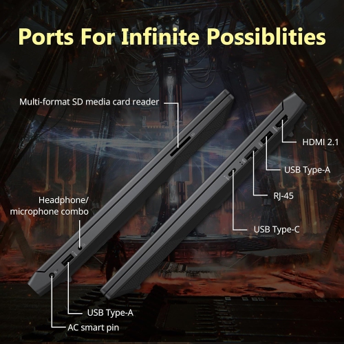 HP Victus 15.6" FHD 144Hz Gaming Laptop, AMD Ryzen 5-7535HS, 1TB PCIe SSD, 16GB RAM, AMD Radeon RX 6550M, Backlit Keyboard, Windows 11 Home, Silver,