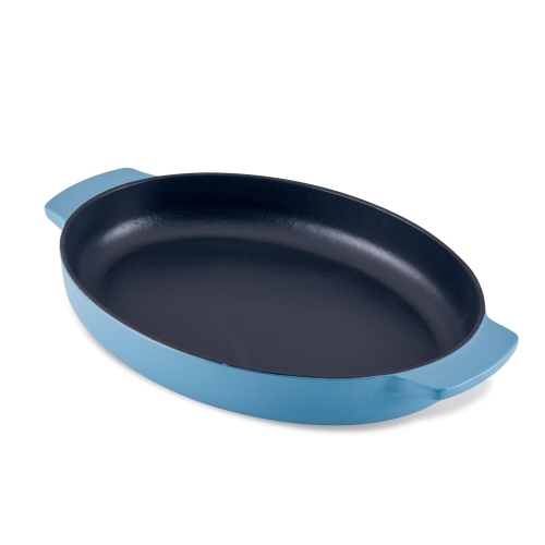 Plat à rôtir en fonte émaillée de 2,5 pte au gratin de KitchenAid - velours bleu